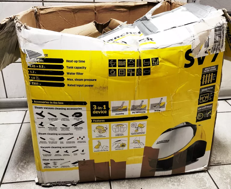 ODKURZACZ PAROWY KARCHER SV7 + AKCESORIA