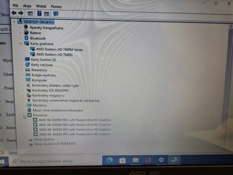 LAPTOP ASUS K55DR 8RAM/500GB AMD A8-4500M APU