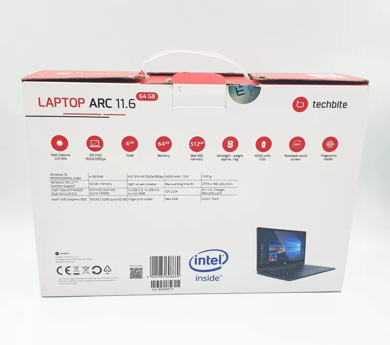 LAPTOP TECHBITE ARC 11.6 KOMPLET