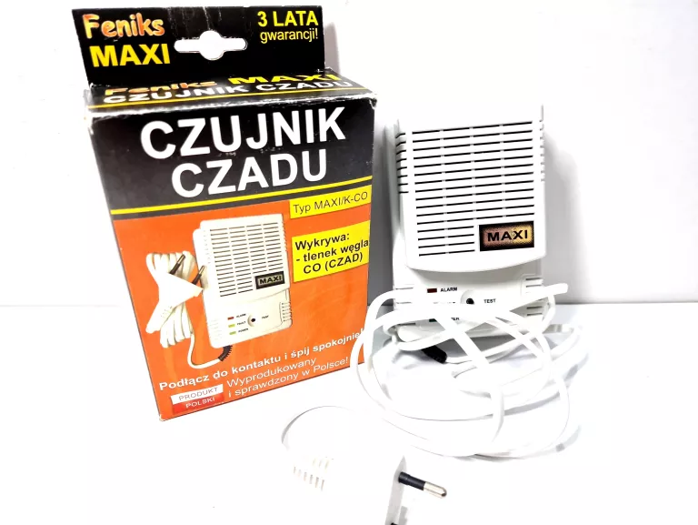 FENIKS PRZEWODOWY CZUJNIK CZADU DETEKTOR