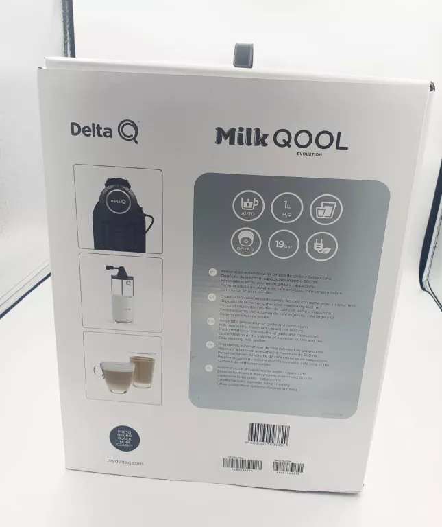 EKSPRES KAPSUŁKOWY DELTA MILK QOOL + SPIENIACZ