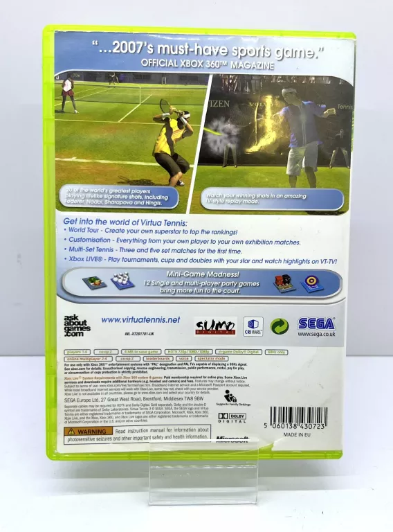 GRA NA XBOX 360 VIRTUA TENNIS 3