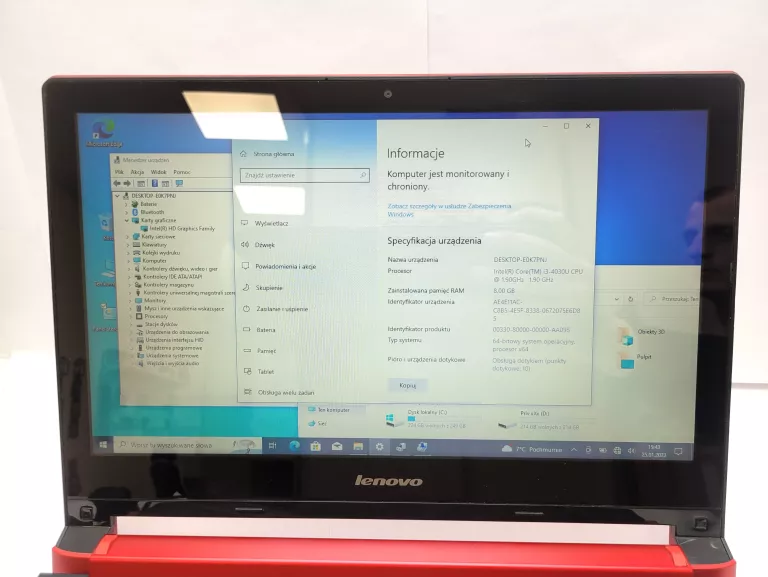 LAPTOP LENOVO FLEX 2-14 INTEL I3-4030U/8GB/500GB