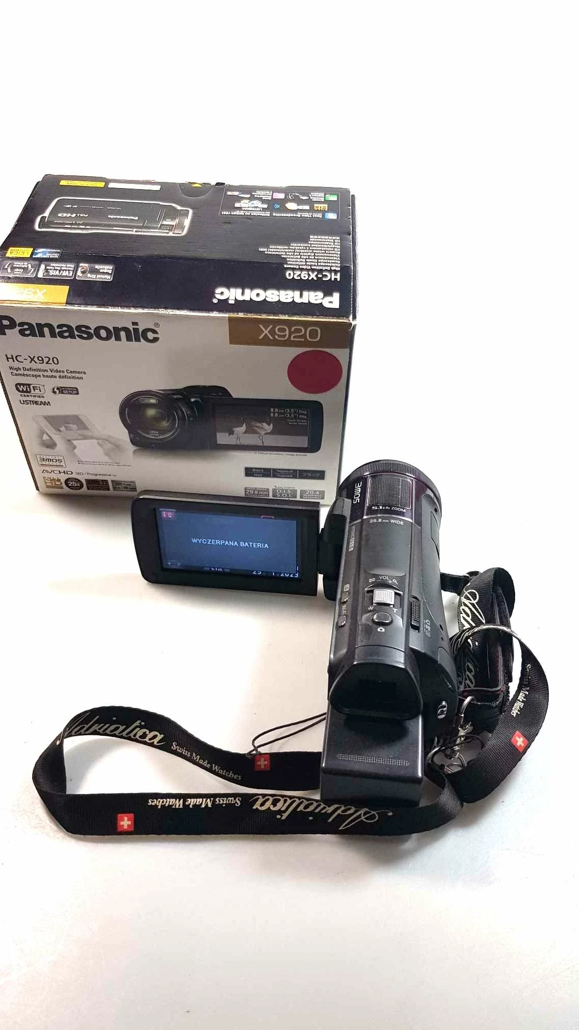 kamera-panasonic-hc-x920-opakowanie-stan-uzywany