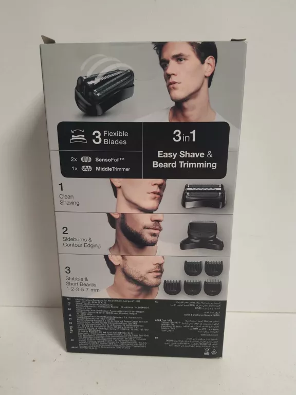 BRAUN GOLARKA S3 SHAVE STYL 301BT 3W1
