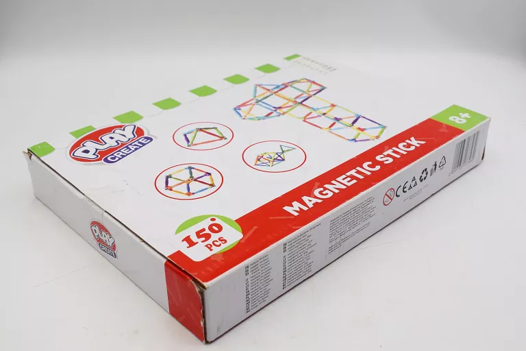 KLOCKI MAGNETYCZNE PLAY CREATE, 150 ELEMENTÓW