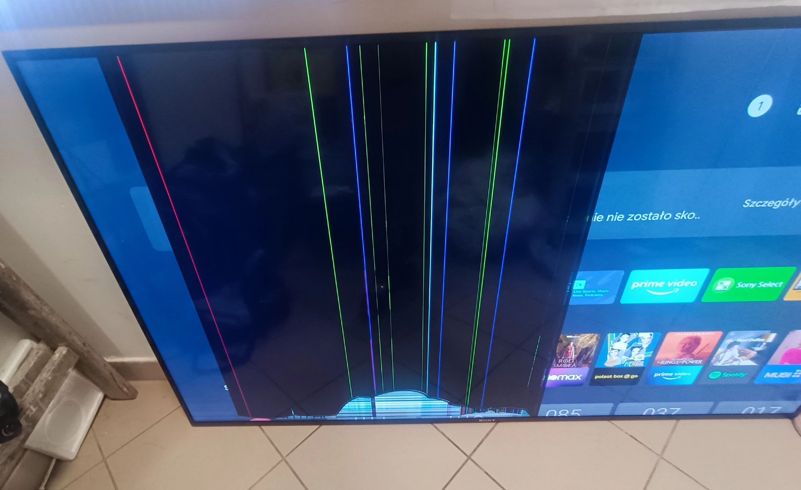 tv-sony-bravia-kd65xe8505-uszkodzonytylko-odbior-stan-uzywany