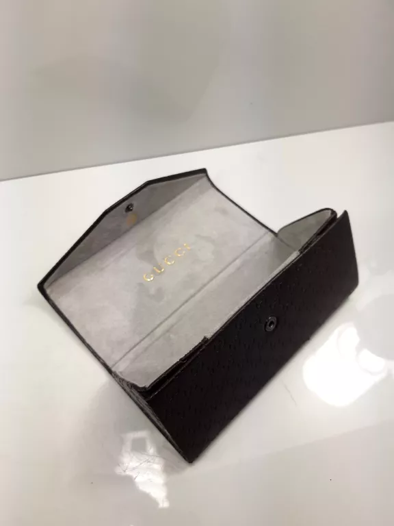 BRĄZOWE ETUI DO OKULARÓW GUCCI
