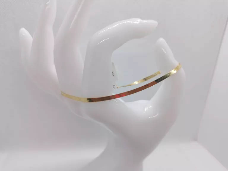 ŚLICZNA ZŁOTA BRANSOLETKA ŻMIJKA 585/18,5CM/1,83G