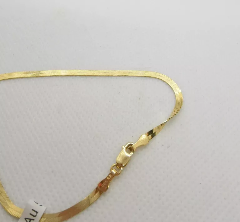 ŚLICZNA ZŁOTA BRANSOLETKA ŻMIJKA 585/18,5CM/1,83G