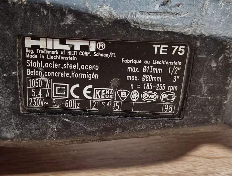 MŁOTOWIERTARKA HILTI TE 75