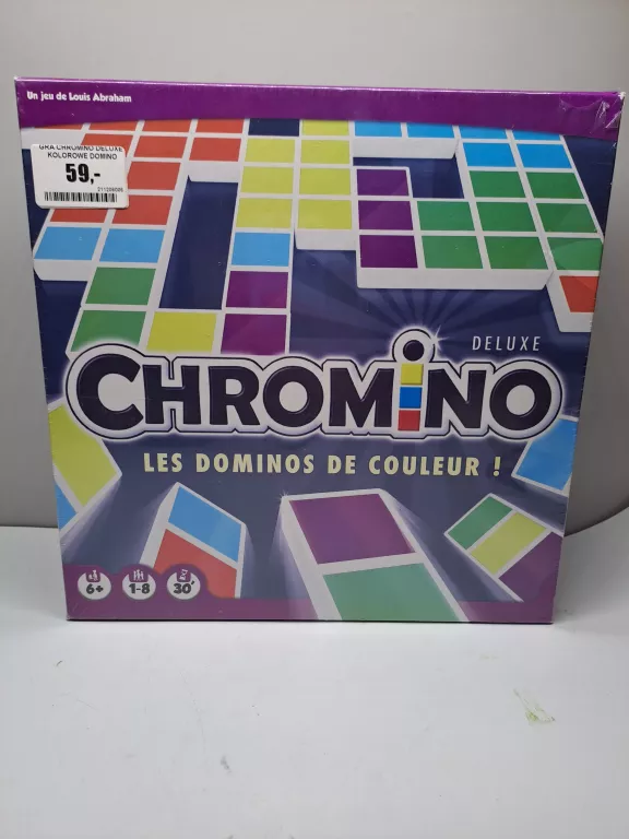 GRA CHROMINO DELUXE KOLOROWE DOMINO