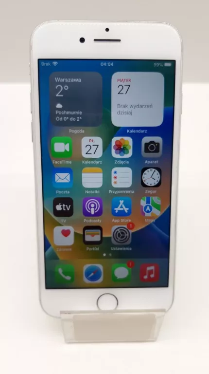 APPLE IPHONE 8 64 GB SILVER 74% ZADBANY!