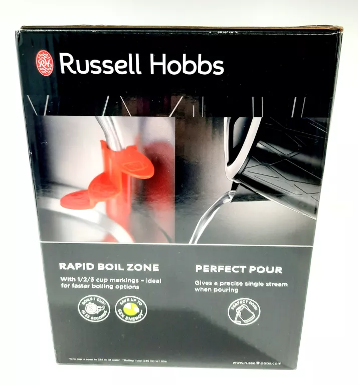 RUSSELL HOBBS CZAJNIK CZARNY 1,7L LED