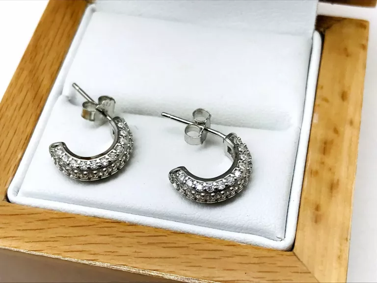 SREBRNE KOLCZYKI WISZĄCE WAGA 2,80GR