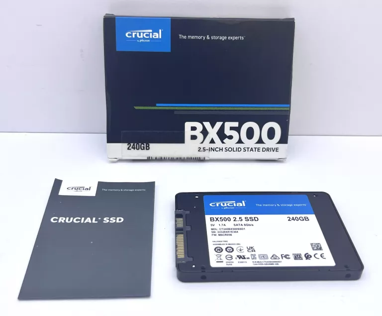 DYSK SSD CRUCIAL BX500 240GB JAK NOWY