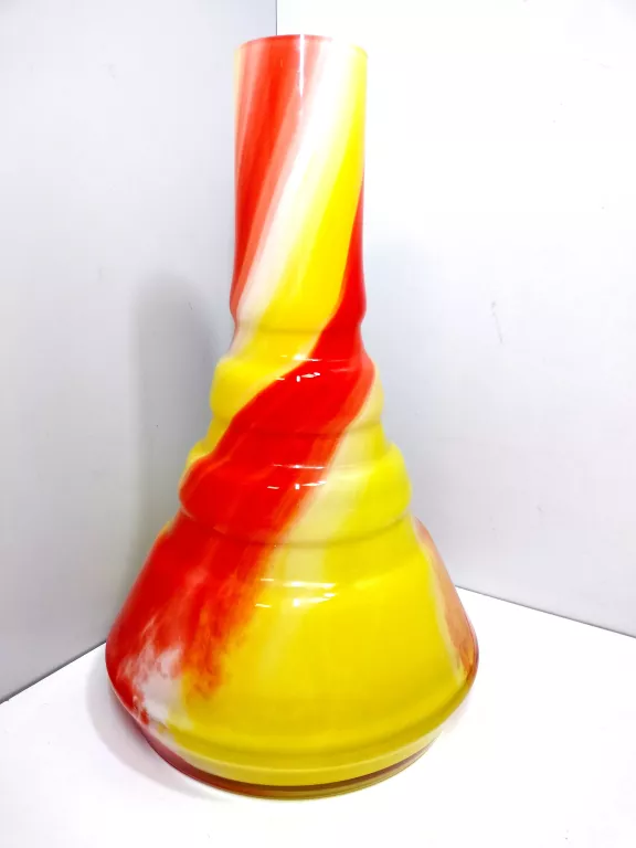 wazon-kolorowe-szklo-prl-datowanie-obiekt-vintage-1945-2000