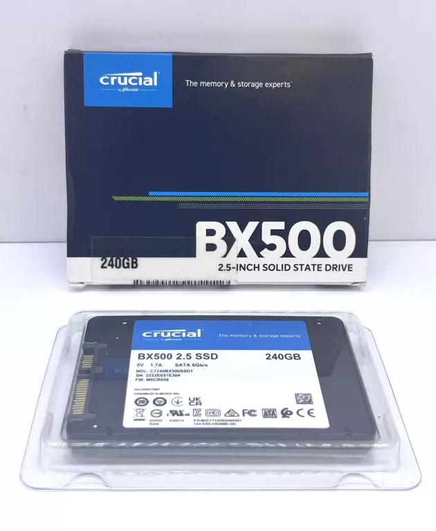 DYSK SSD CRUCIAL BX500 240GB JAK NOWY