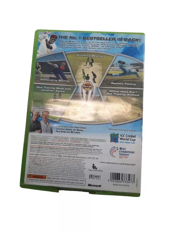 GRA XBOX360 BRIAN LARA CRICKET 07