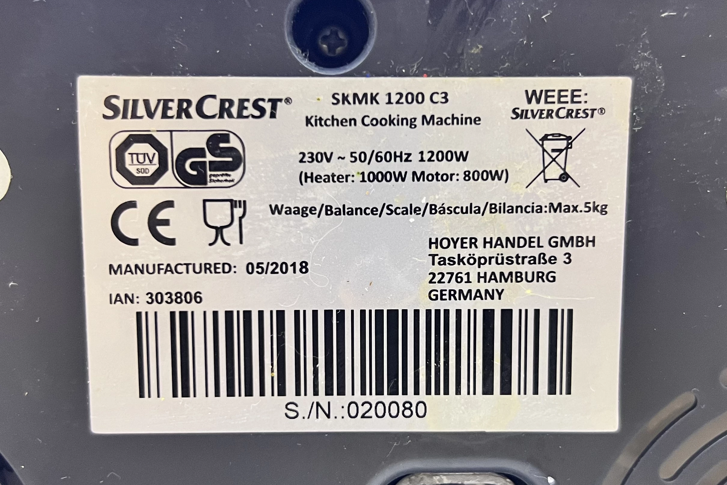 robot-kuchenny-silvercrest-skmk-1200-c3-akcesori-moc-1200