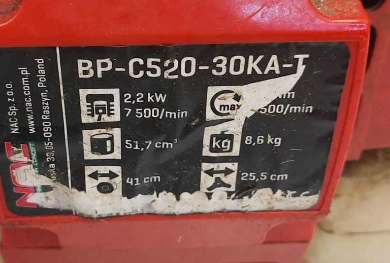 KOSIARKA SPALINOWA RĘCZNA NAC BP520