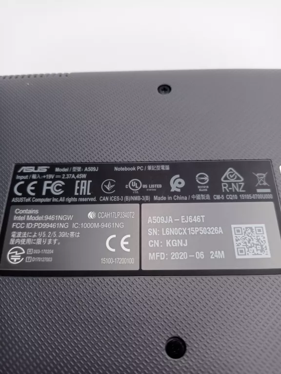 laptop-asus-a509ja-4250-win-10home-i3-1005g1-stan-uzywany