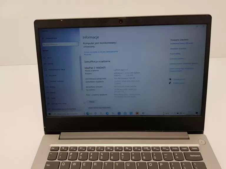 LAPTOP LENOVO IDEAPAD 3-14 14,1/RYZEN3/8GB/256GB