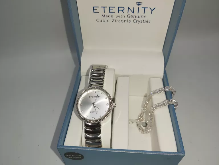 ZEGAREK DAMSKI NARĘCZNY ETERNITY + BRANSOLETKA
