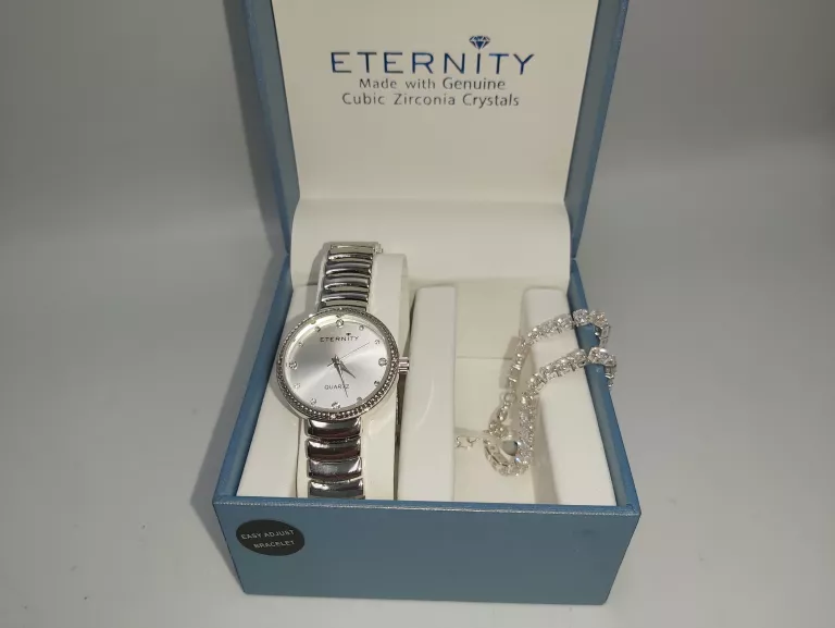 ZEGAREK DAMSKI NARĘCZNY ETERNITY + BRANSOLETKA
