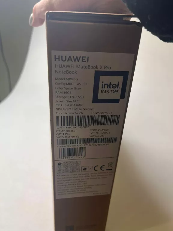 LAPTOP HUAWEI LAPTOP HUAWEI MATEBOOK X PRO MRGF-X