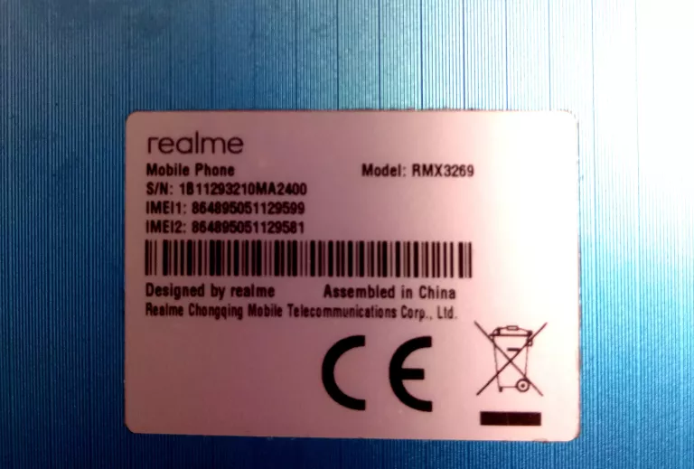 TELEFON REALME C25Y -- BLOKADA IMEI - ORANGE