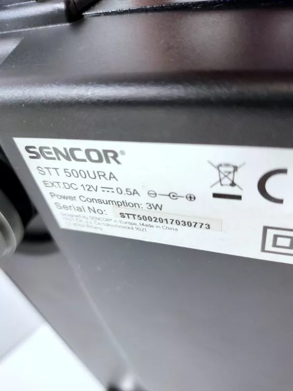 GRAMOFON PASKOWY SENCOR STT 500URA CZARNY