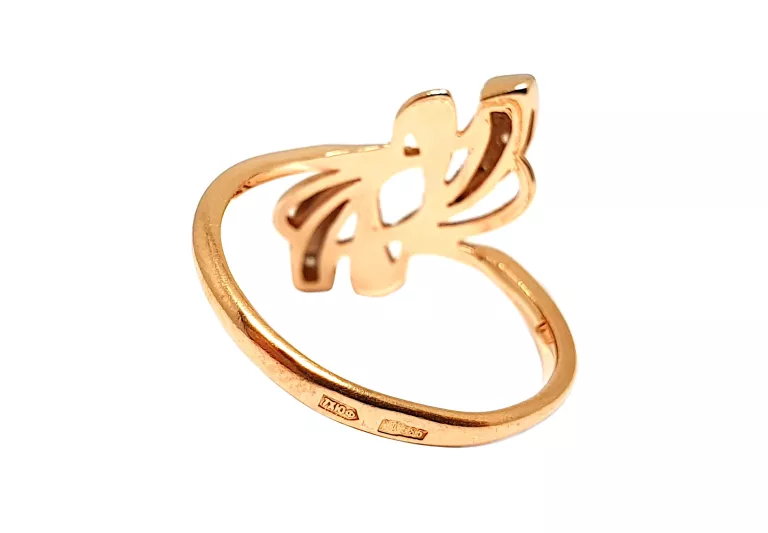 ZŁOTY PIERŚCIONEK Z CYRKONIAMI 585 | R.14