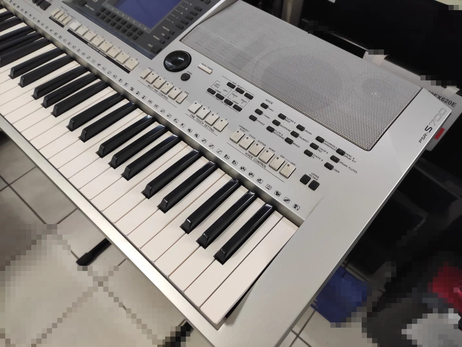 keyboard-yamaha-psr-s700-stojak-pokrowiec-stan-uzywany