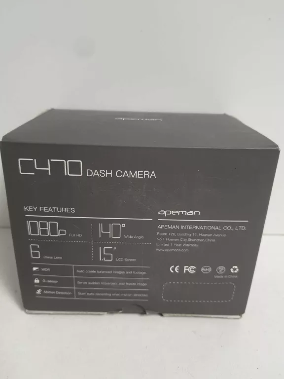 KAMERA C470 DASH CAMERA APEMAN