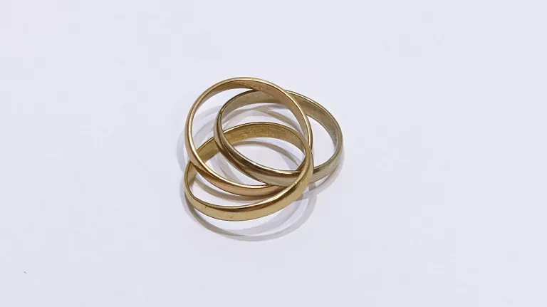 POTRÓJNA ZŁOTA OBRĄCZKA PR750 TYPU CARTIER