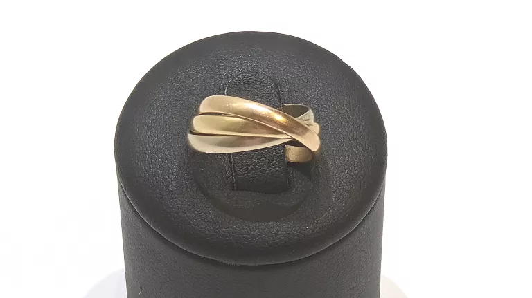 POTRÓJNA ZŁOTA OBRĄCZKA PR750 TYPU CARTIER