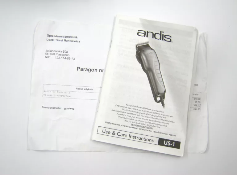 MASZYNKA DO STRZYŻENIA FADE ANDIS US-1