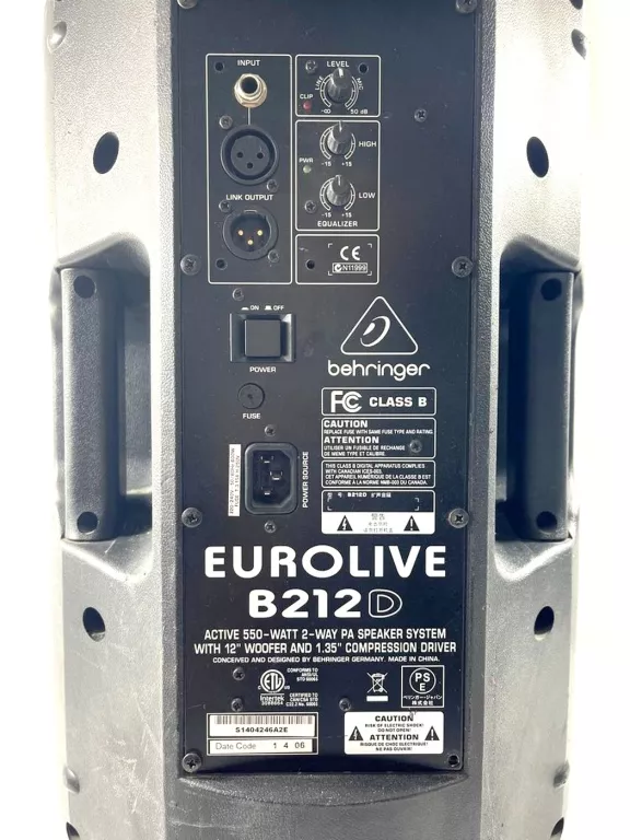KOLUMNA AKTYWNA BEHRINGER EUROLIVE B212D