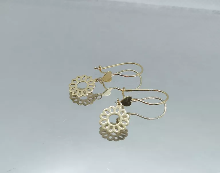 zlote-kolczyki-kwiatki-585-105g-stan-uzywany