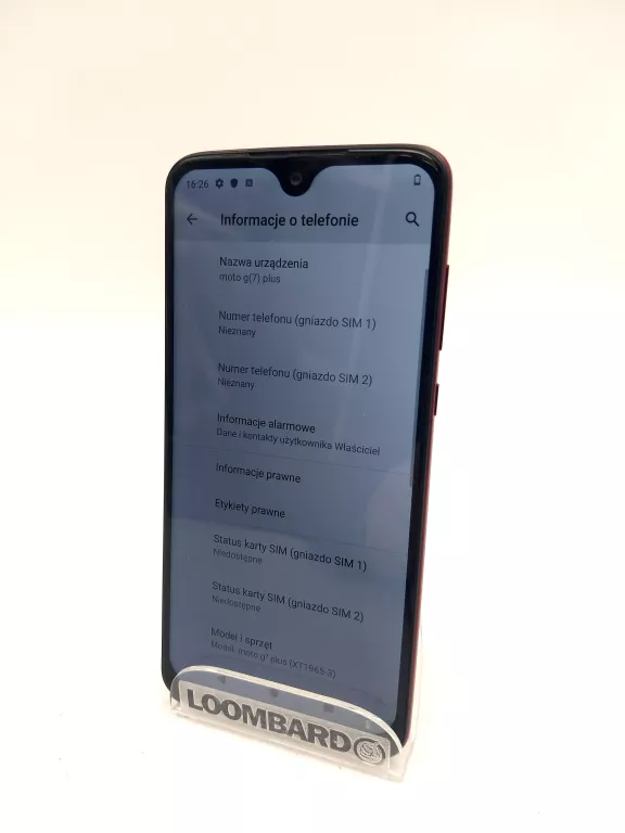 TELEFON MOTOROLA MOTO G7 PLUS 4/64 GB
