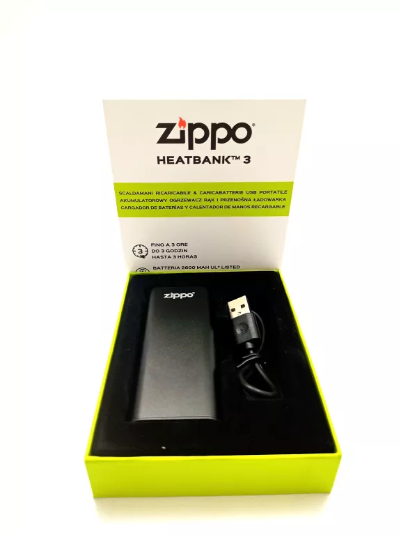 ZIPPO HEATBANK 3 OGRZEWACZ RĄK POWER BANK 2W1