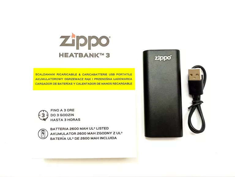 ZIPPO HEATBANK 3 OGRZEWACZ RĄK POWER BANK 2W1