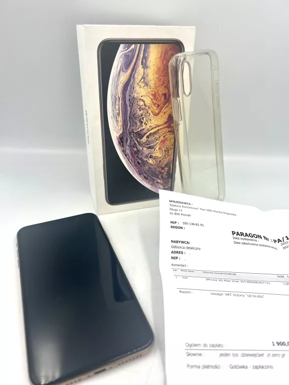 smartfon-apple-iphone-xs-max-64gb-zloty-super-sta-stan-uzywany