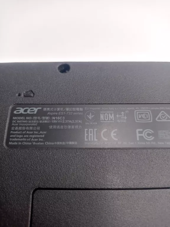 LAPTOP ACER ASPIRE ES1-732