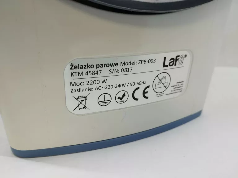ŻELAZKO PAROWE LAFE ZPB-003