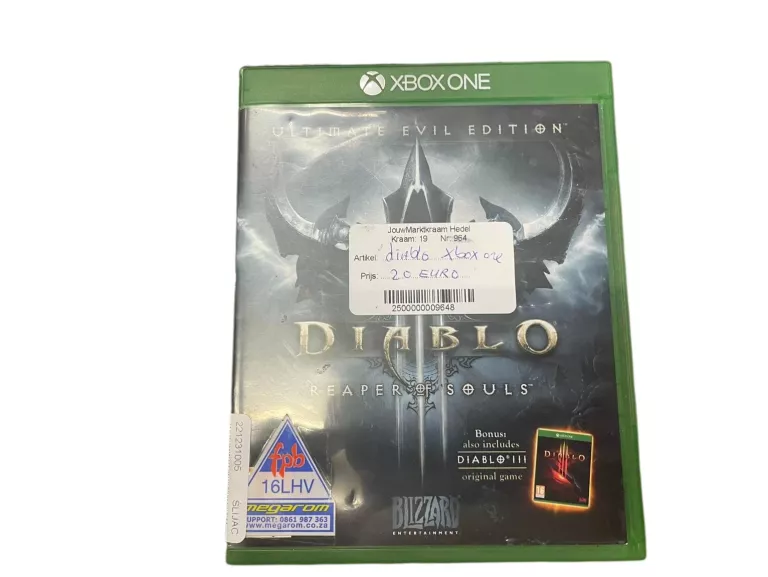 BLIZZARD DIABLO III XONE