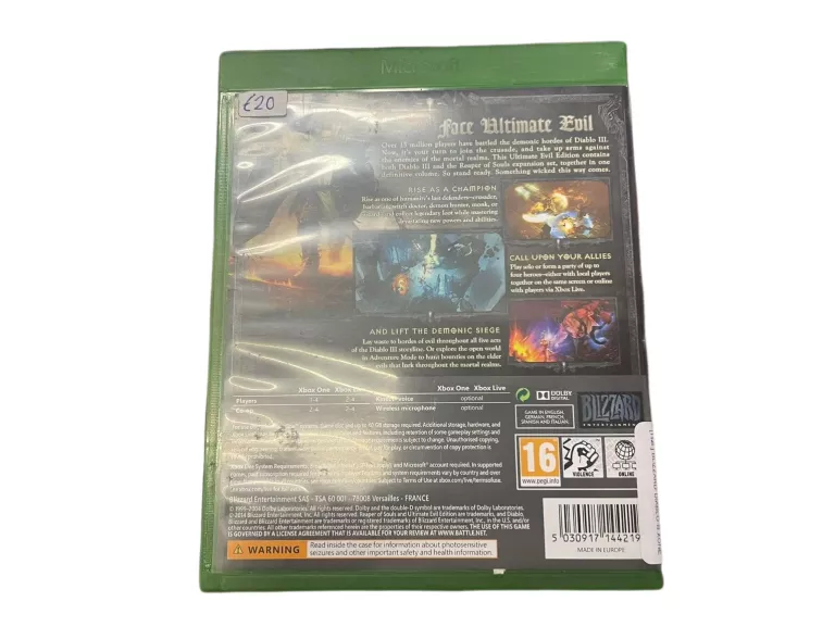 BLIZZARD DIABLO III XONE