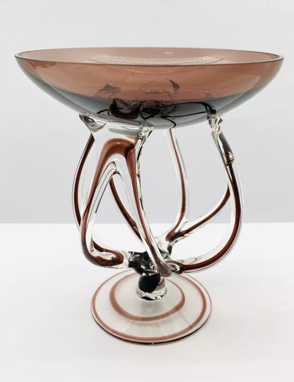 patera-makora-krosno-kolorowe-szklo-prl-ksztalt-nieregularny