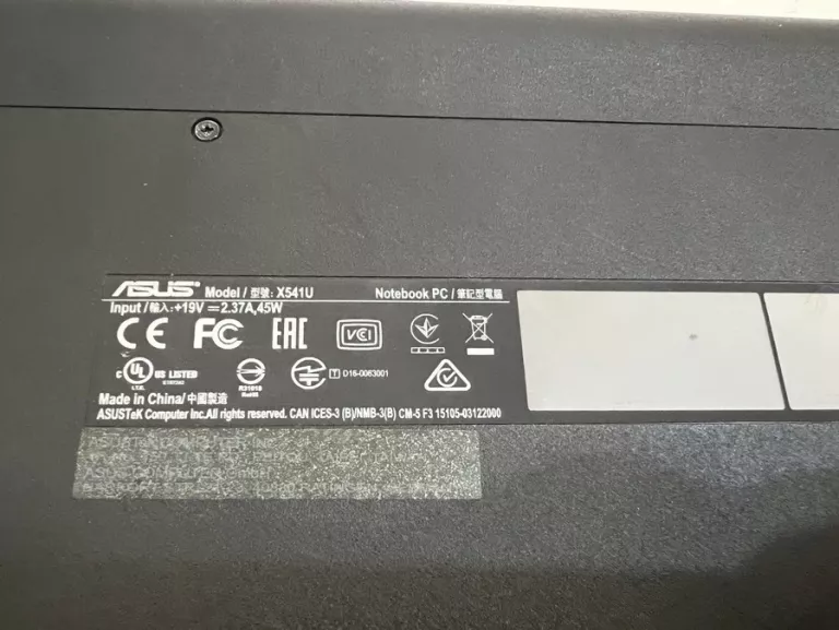 LAPTOP ASUS X541U